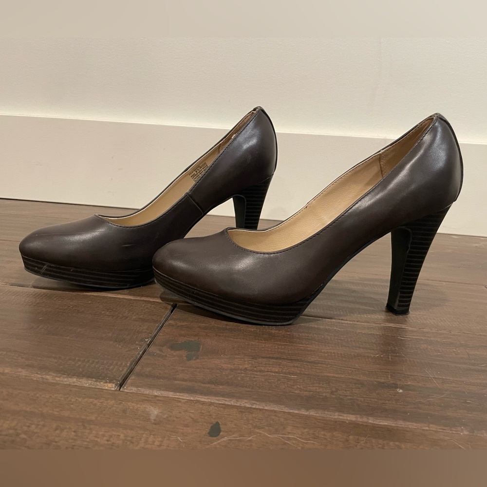 Chocolate brown heels